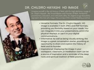 Dr. Chujiro Hayashi: Reiki Founder HD Image 3 3 1 scaled Welcome to our reiki Journey through the history of Reiki with our exclusive digital art piece, inspired by the life and teachings of Dr. Chujiro Hayashi, the Grand Master and Founder of Reiki. Perfect for practitioners, educators, and enthusiasts, this digital masterpiece encapsulates the essence of Reiki's founding principles.