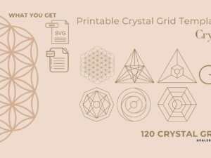 il 1140xN.4033604986 8luf <em>120 Printable Crystal Grids Templates | 120 Sacred Geometry Templets | 120 Crystal Grids Layouts | 120 Printable Crystal Grid Templates PDF</em><strong> </strong> <p data-sourcepos="5:1-5:275">Are you drawn to the beauty and energy of crystals? Do you seek ways to amplify your intentions and deepen your spiritual practice? This collection of 120 printable crystal grid templates is your key to unlocking potent crystal magic, guided by the wisdom of sacred geometry.</p>