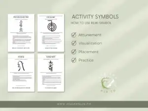 il 1140xN.4777789514 hk10 7 Reiki Symbols Meaning Cards , Usui Reiki Symbols, Editable Reiki Symbol Cards, Reiki Healing Cards - This digital product includes 7 Editable Reiki Symbol Cards, each featuring a beautiful cover image and a short description of the symbol, its meaning, and how to draw it. You will also receive a social media call to action exit card, allowing you to share the symbols with others on Instagram or other social media platforms.