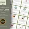 500 Editable and Printable Crystal Meaning Cards in Canva