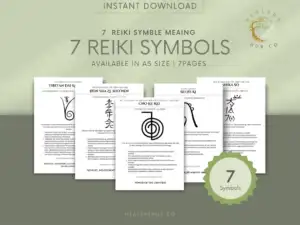 il 1140xN.4826056541 3n10 7 Reiki Symbols Meaning Cards , Usui Reiki Symbols, Editable Reiki Symbol Cards, Reiki Healing Cards - This digital product includes 7 Editable Reiki Symbol Cards, each featuring a beautiful cover image and a short description of the symbol, its meaning, and how to draw it. You will also receive a social media call to action exit card, allowing you to share the symbols with others on Instagram or other social media platforms.