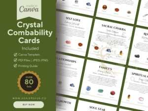 il 1140xN.4873202262 rh4c Digital Crystal Compatibility Card Set: 80 Editable Cards on Canva, Powerful Crystal Pairings for Spiritual Growth, Emotional Balance, & Energy Boosting , Customize your Crystal Compatibility Card Set using Canva's user-friendly interface, and print or share your cards digitally. Boost your spiritual toolkit with the Digital Crystal Compatibility Card Set and experience the transformative power of harmonious crystal energy. Order your editable Canva template today and begin your journey of crystal discovery and personal growth!