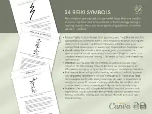 Reiki Symbols Bundle: Digital Cards with Canva Template | Usui, Karuna, Shamballa & Mixed Sets 