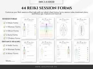 il 1140xN.4973310966 jlpj Reiki Business Forms Bundle | Toolkit for Reiki Practitioners | Agreements, Session Forms, Planners, Trackers ,Intake Form, Certificates - Step up your Reiki practice today with our Reiki Business Form Bundle. Streamline operations, boost professionalism, enhance client satisfaction, and watch your Reiki business flourish. Your holistic solution for a fulfilling and efficient Reiki business journey is here.