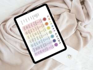 il 1140xN.4979424098 18sv Complete Chakra Guide Chart PDF – Chakra Crystals, Affirmations, Elements, Essential Oils - Printable Chakra Healing Reference Immerse yourself in the world of chakra healing with our "Complete Chakra Guide Chart PDF". This digital download is a comprehensive guide designed for both beginners and experienced spiritual seekers. Learn about each chakras' Sanskrit name, physical location, associated affirmations, element, planet, body parts/organs, and emotions. Understand what a balanced and imbalanced chakra looks like. Discover the healing crystals and essential oils that resonate with each chakra.