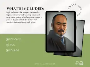 il 1140xN.5010323692 h0vx Dr. Mikao Usui HD Image - Reiki Master, Grand Master, and Founder Immerse yourself in the rich history of Reiki with this high-definition image of Dr. Mikao Usui, the Grand Master and Founder of Reiki. Perfect for practitioners, educators, and enthusiasts alike, this digital image beautifully represents the man who began the journey of this ancient healing practice.