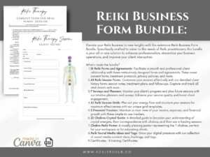 il 1140xN.5021564055 7fdw Reiki Business Forms Bundle | Toolkit for Reiki Practitioners | Agreements, Session Forms, Planners, Trackers ,Intake Form, Certificates - Step up your Reiki practice today with our Reiki Business Form Bundle. Streamline operations, boost professionalism, enhance client satisfaction, and watch your Reiki business flourish. Your holistic solution for a fulfilling and efficient Reiki business journey is here.