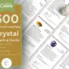 Crystal Shop cards with 500 Ready-Made Crystal Meaning Cards