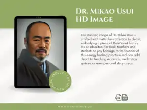 il 1140xN.5058557115 fwjr Dr. Mikao Usui HD Image - Reiki Master, Grand Master, and Founder Immerse yourself in the rich history of Reiki with this high-definition image of Dr. Mikao Usui, the Grand Master and Founder of Reiki. Perfect for practitioners, educators, and enthusiasts alike, this digital image beautifully represents the man who began the journey of this ancient healing practice.