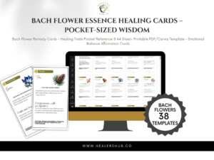 il 1140xN.5486433452 8b68 Bach Flower Remedy Cards - Healing Traits Pocket Reference & A4 Sheet - Printable PDF | Canva Template - Emotional Balance Affirmation Cards . Discover Inner Harmony with Bach Flower Remedy Cards - Your Essential Guide to Emotional Well-being [Healing Traits, Balancing Guidance, Affirmations]