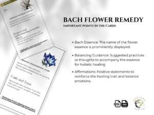 il 1140xN.5486433570 kzmd Bach Flower Remedy Cards - Healing Traits Pocket Reference & A4 Sheet - Printable PDF | Canva Template - Emotional Balance Affirmation Cards . Discover Inner Harmony with Bach Flower Remedy Cards - Your Essential Guide to Emotional Well-being [Healing Traits, Balancing Guidance, Affirmations]