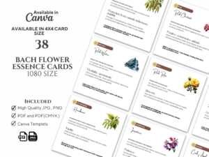 il 1140xN.5508527946 c872 Bach Flower Remedy Cards 1080 - Healing Traits Reference- Printable PDF , Canva Template , Social media post - Emotional Balance - Discover Inner Harmony with Bach Flower Remedy Cards - Your Essential Guide to Emotional Well-being [Healing Traits, Balancing Guidance, Affirmations]