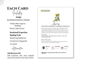 il 1140xN.5511747682 7ww9 Bach Flower Cards with Crystals, Bach Flower Essence Crystal, Aromatherapy, and Homeopathy - Editable & Printable |Bach Remedy Healing Cards 🌸 Discover the Power of Bach Flowers & Crystals: Dive into our unique collection of 38 digital Bach Flower Cards, each thoughtfully paired with 3 corresponding crystals.