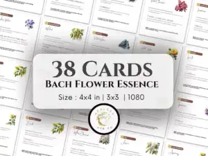Bach Flower Remedy Cards 1080 - Healing Traits Reference- Printable PDF | Canva Template | Social media post - Emotional Balance