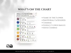 il 1140xN.5565846685 qjh7 Bach Flower Essence Chakras Guide Charts - Chakra Wall Art, Healing Chakras , herbs Chakras , Flowers Chakra, Printable , Canva Template - These beautiful wall art charts illustrate the connection between Bach flower essences, herbs, and the seven chakras. Use them to learn about natural healing and create a space of peace and mindfulness in your home. Customize and print at home or professionally. A thoughtful gift for wellness enthusiasts. Start your journey to holistic wellness today! #BachFlower #ChakraHealing #HolisticHealth