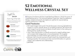 Emotional Wellness Crystal set Cards