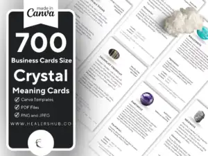 700 Crystal Meaning Editable and Printable Cards With Images For Crystal Shops .