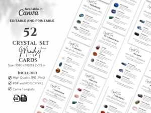 Enhance your business or personal crystal journey with our exclusive 52 Crystals for Mindset Cards , Mental Wellbeing Crystal Cards. This second volume from Healers Hub CO is a transformative tool for anyone passionate about crystal healing and energy work.