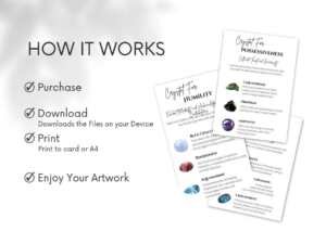 il 1140xN.5666423051 979w Enhance your business or personal crystal journey with our exclusive 52 Crystals for Mindset Cards , Mental Wellbeing Crystal Cards. This second volume from Healers Hub CO is a transformative tool for anyone passionate about crystal healing and energy work.