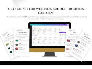 il 1140xN.5679718866 9sll Are you intrigued by the world of crystals and their potential for healing, personal development, and a deeper spiritual connection? The 256 Crystal Kit Card Bundle is your comprehensive guide to unlocking the power of these natural wonders. Packed with beautifully designed cards and insightful information, this bundle has everything you need to deepen your crystal practice or start a transformative new journey. &nbsp;