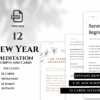 A bundle of 12 New Year meditation scripts and cards to help you cultivate abundance, renewal, and new beginning