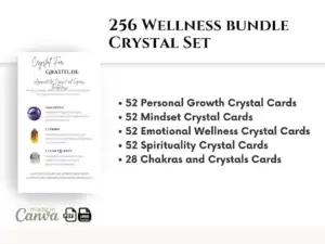 il 1140xN.5727768669 1o5r Are you intrigued by the world of crystals and their potential for healing, personal development, and a deeper spiritual connection? The 256 Crystal Kit Card Bundle is your comprehensive guide to unlocking the power of these natural wonders. Packed with beautifully designed cards and insightful information, this bundle has everything you need to deepen your crystal practice or start a transformative new journey. &nbsp;