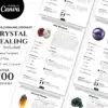 700 Advanced Crystal Reference Guide Bundle: Canva Templates & PDFs , Detailed Crystal Meanings, Metaphysical Insights, Zodiac, Chakras,