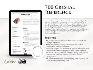 il 1140xN.5738707801 oq8i 700 Advanced Crystal Reference Guide Bundle: Canva Templates & PDFs , Detailed Crystal Meanings, Metaphysical Insights, Zodiac, Chakras, - Become a crystal expert. This powerful bundle is your gateway to advanced knowledge, featuring 700 in-depth crystal guides (PDF) brimming with healing applications, metaphysical lore, and scientific data. Use the included Canva templates to showcase your unique knowledge, creating resources that enhance your practice or offerings.