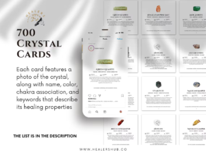 700 Editable Crystal Meaning Cards – Enhance Your Crystal Knowledge & Social Media Reach