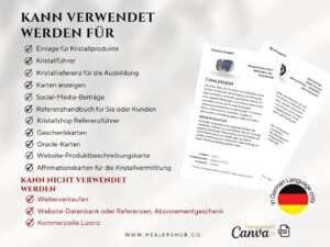 il 1140xN.5794294676 ggkp 700 Kristall bedeutungen - Bearbeitbare und druckbare Karten mit Bildern für Kristal lgeschäfte. - Wir präsentieren die 700 bearbeitbaren und druckbaren Karten mit Kristallbedeutungen – die ultimative Ressource für Kristallliebhaber, Sammler und Ladenbesitzer. Dieses umfassende Set digitaler Karten ist dazu gedacht, Ihnen detaillierte Informationen über die Eigenschaften, Bedeutungen und Vorteile verschiedener Kristalle und Edelsteine zu bieten. Mit einem einfachen Sofort-Download erhalten Sie ein hochwertiges, anpassbares Kartendeck, das perfekt dafür geeignet ist, sich selbst oder Ihre Kunden über die Welt der Heilsteine aufzuklären.