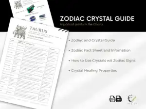 il 1140xN.5823949642 mymd Zodiac Crystal Charts, Set of 12 Fully Editable & Printable Astrology Crystals, Zodiac with Birthstones, zodiac crystals, star sign Charts - Discover the cosmic connection between your zodiac sign and the healing world of crystals with our Zodiac Birthstone Charts. This exquisite set of 12 charts offers a unique blend of astrology and crystal healing, tailored to each star sign. Each guide is fully editable and printable, allowing you to personalize your journey with the stars and stones.