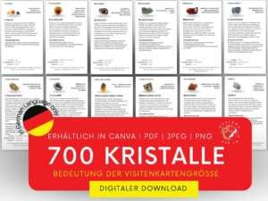 il 1140xN.5842369345 k03f 700 Kristall bedeutungen - Bearbeitbare und druckbare Karten mit Bildern für Kristal lgeschäfte. - Wir präsentieren die 700 bearbeitbaren und druckbaren Karten mit Kristallbedeutungen – die ultimative Ressource für Kristallliebhaber, Sammler und Ladenbesitzer. Dieses umfassende Set digitaler Karten ist dazu gedacht, Ihnen detaillierte Informationen über die Eigenschaften, Bedeutungen und Vorteile verschiedener Kristalle und Edelsteine zu bieten. Mit einem einfachen Sofort-Download erhalten Sie ein hochwertiges, anpassbares Kartendeck, das perfekt dafür geeignet ist, sich selbst oder Ihre Kunden über die Welt der Heilsteine aufzuklären.