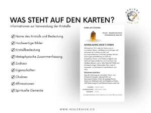 il 1140xN.5842369627 m4al 700 Kristall bedeutungen - Bearbeitbare und druckbare Karten mit Bildern für Kristal lgeschäfte. - Wir präsentieren die 700 bearbeitbaren und druckbaren Karten mit Kristallbedeutungen – die ultimative Ressource für Kristallliebhaber, Sammler und Ladenbesitzer. Dieses umfassende Set digitaler Karten ist dazu gedacht, Ihnen detaillierte Informationen über die Eigenschaften, Bedeutungen und Vorteile verschiedener Kristalle und Edelsteine zu bieten. Mit einem einfachen Sofort-Download erhalten Sie ein hochwertiges, anpassbares Kartendeck, das perfekt dafür geeignet ist, sich selbst oder Ihre Kunden über die Welt der Heilsteine aufzuklären.